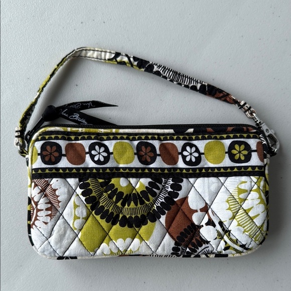 Vera Bradley Cocoa Moss Wristlet Quilted Wristlet Wallet - Picture 3 of 16